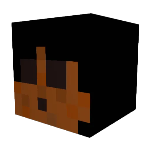 angieroach Minecraft avatar head, 3D render