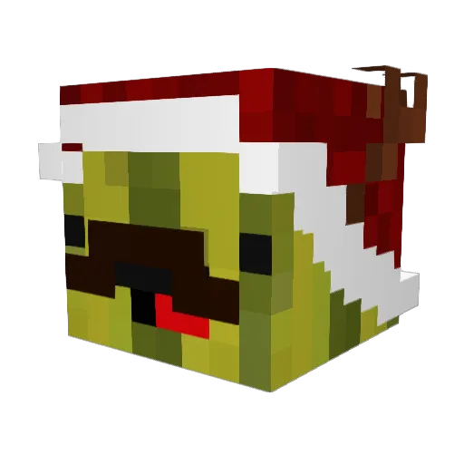 angiescousin Minecraft avatar head, 3D render