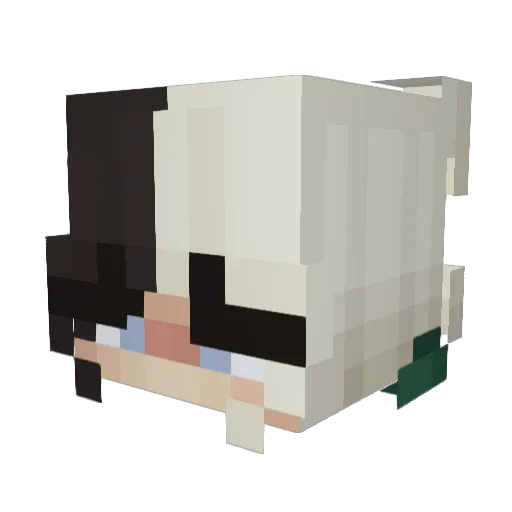 angl1k Minecraft avatar head, 3D render