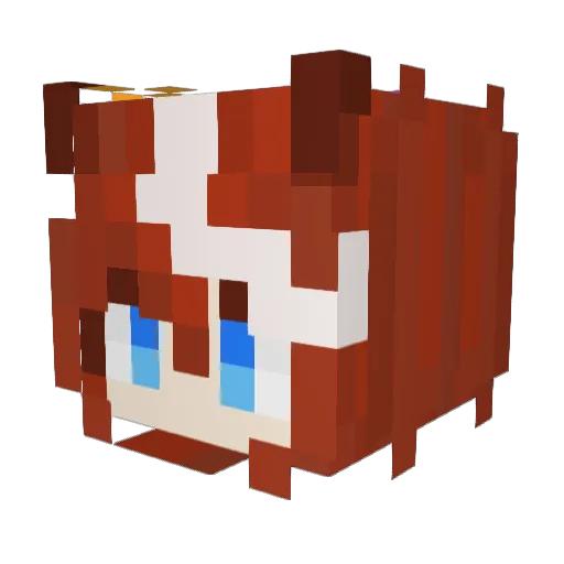 anglesamba01 Minecraft avatar head, 3D render