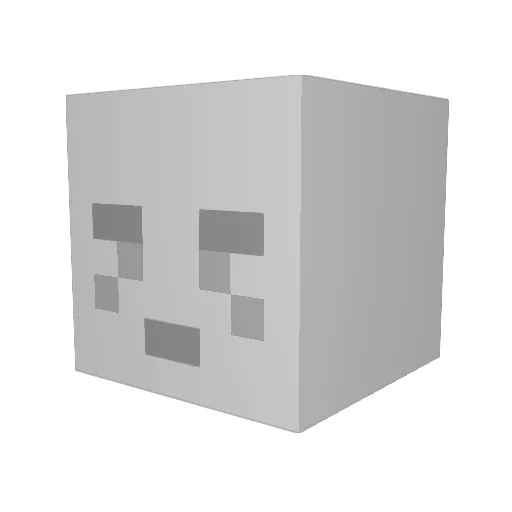 anglin123 Minecraft avatar head, 3D render