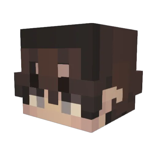 angloelf Minecraft avatar head, 3D render