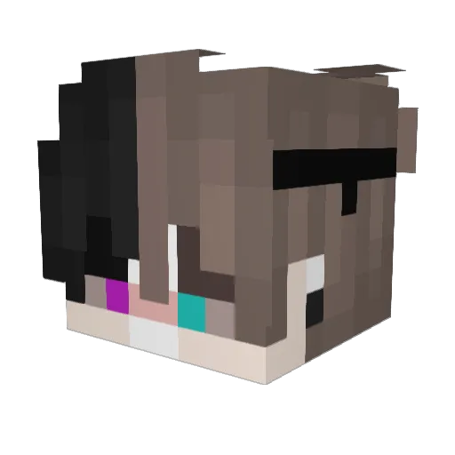 angma24 Minecraft avatar head, 3D render
