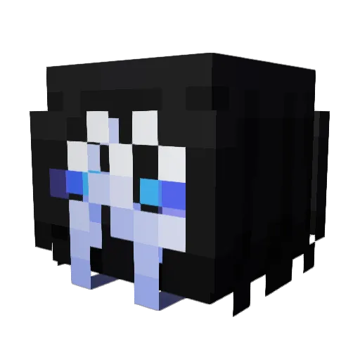 angmusae2821 Minecraft avatar head, 3D render