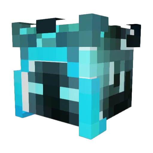 angroot Minecraft avatar head, 3D render