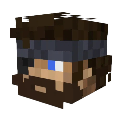angry_aboriginal Minecraft avatar head, 3D render