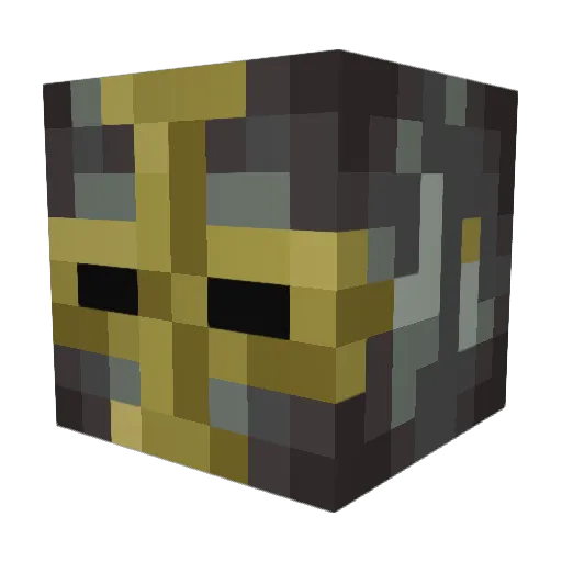 angry_wolverine Minecraft avatar head, 3D render