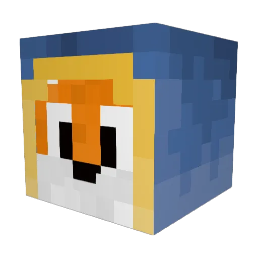 angrybasketball Minecraft avatar head, 3D render