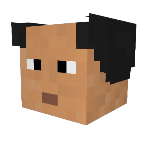 angrydragoon Minecraft avatar head, 3D render