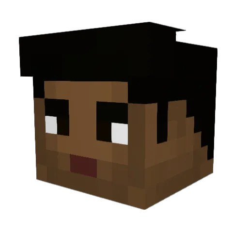 angrylizards99 Minecraft avatar head, 3D render