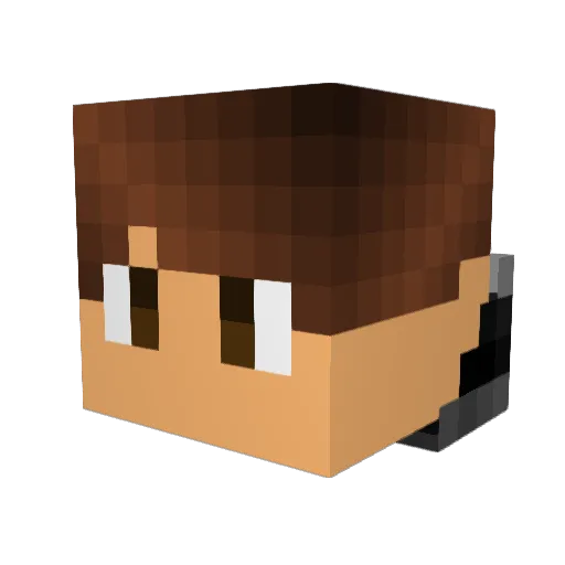 angrymonkey742 Minecraft avatar head, 3D render