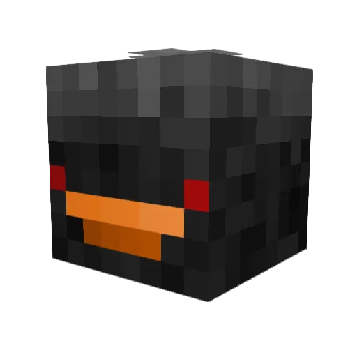 angsa_ Minecraft avatar head, 3D render