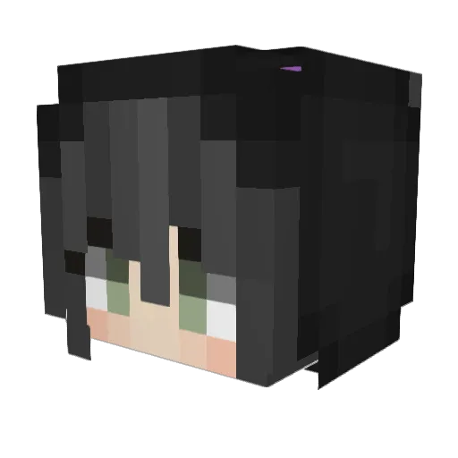 angstKondom Minecraft avatar head, 3D render