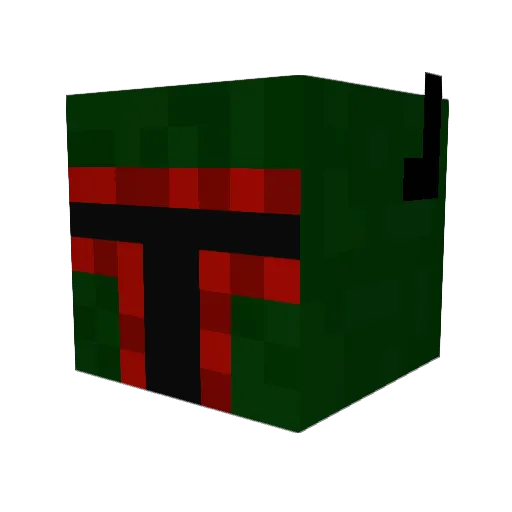 angusboy Minecraft avatar head, 3D render