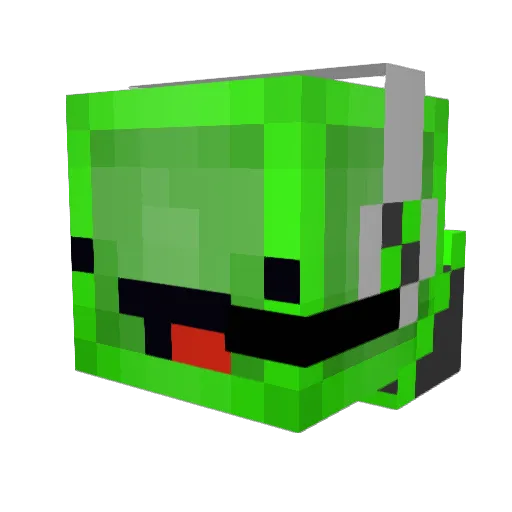 angusburrito Minecraft avatar head, 3D render