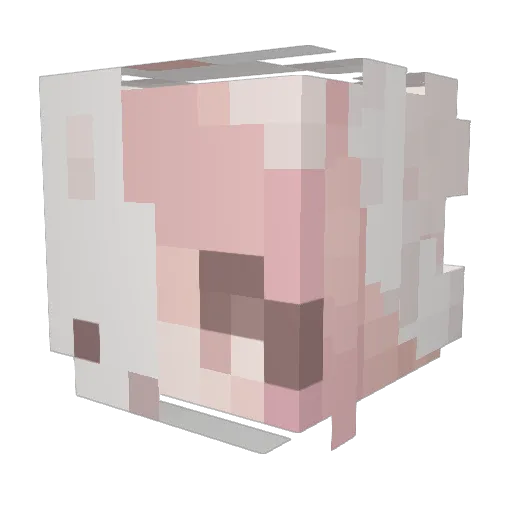 angybabey Minecraft avatar head, 3D render