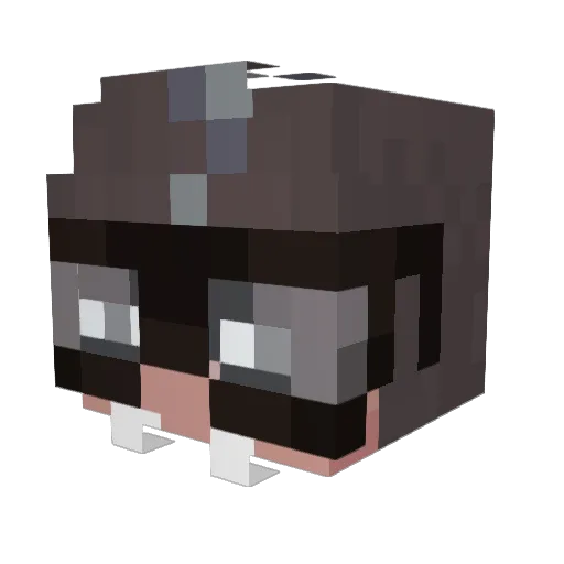 anh_Hac_Bien_Hoa Minecraft avatar head, 3D render
