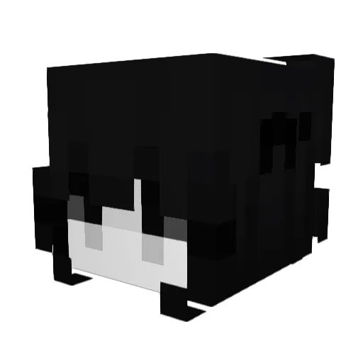 anhinga Minecraft avatar head, 3D render