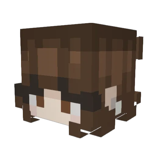ani_leahh Minecraft avatar head, 3D render