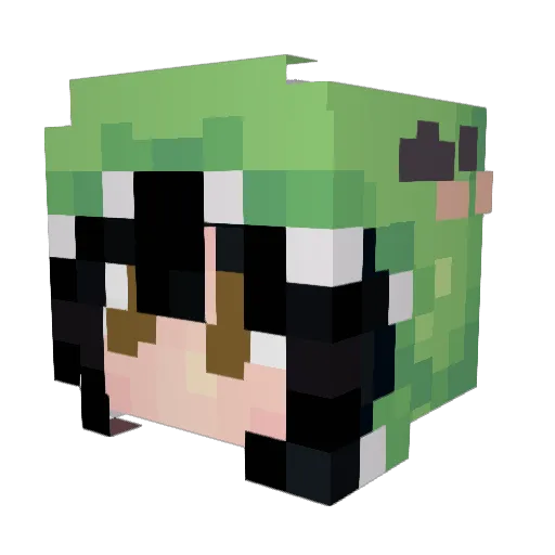 aniaa066 Minecraft avatar head, 3D render