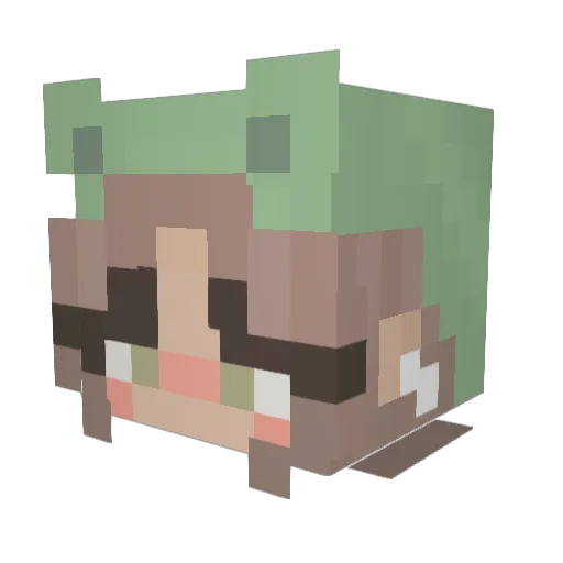 aniaz17 Minecraft avatar head, 3D render