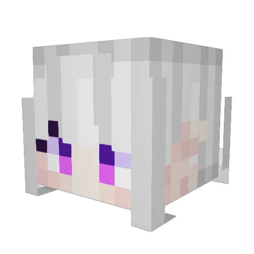 anicename5653 Minecraft avatar head, 3D render