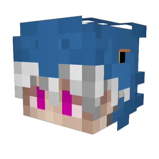 anihaim54 Minecraft avatar head, 3D render
