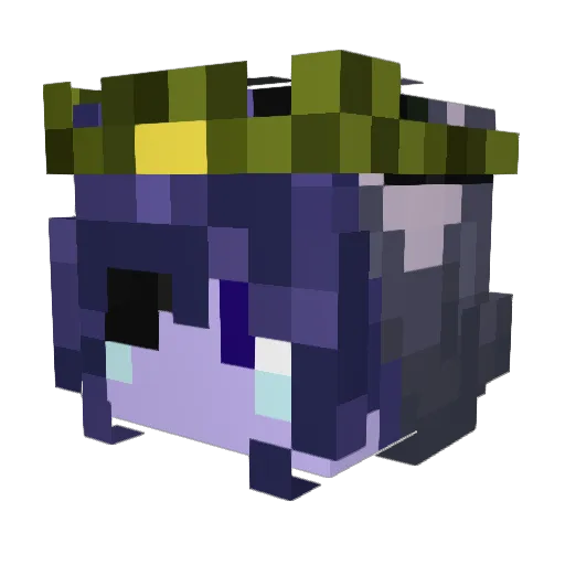 anii_builds Minecraft avatar head, 3D render