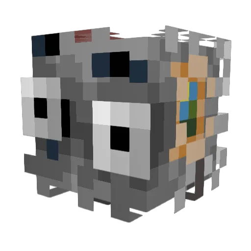 aniimauL Minecraft avatar head, 3D render