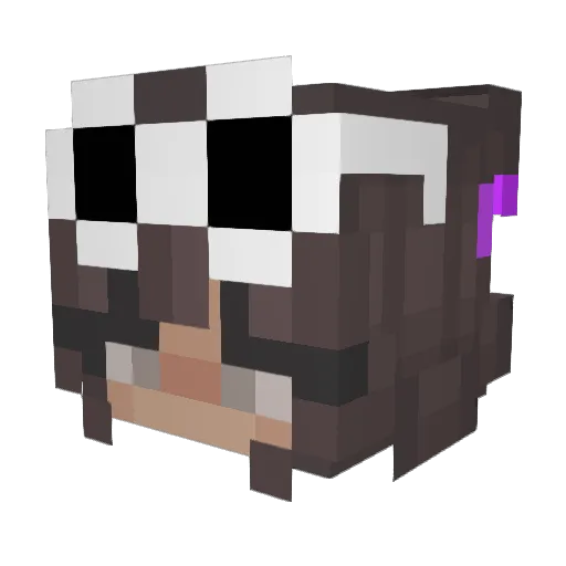 anikas_20 Minecraft avatar head, 3D render