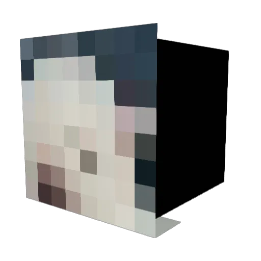 anikobi Minecraft avatar head, 3D render