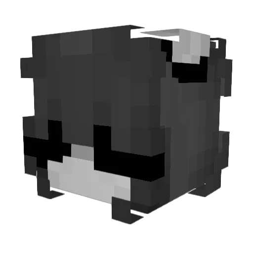 aniliooq Minecraft avatar head, 3D render