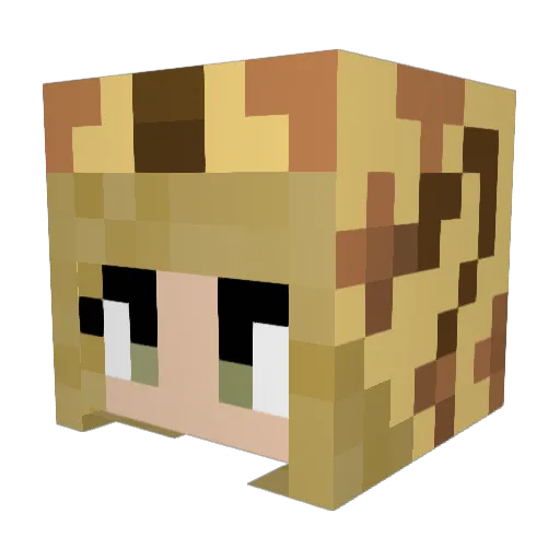 anilove1820 Minecraft avatar head, 3D render