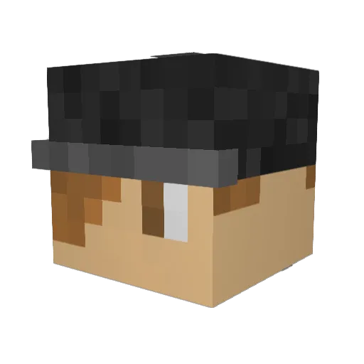 anim3_lov3r_69 Minecraft avatar head, 3D render