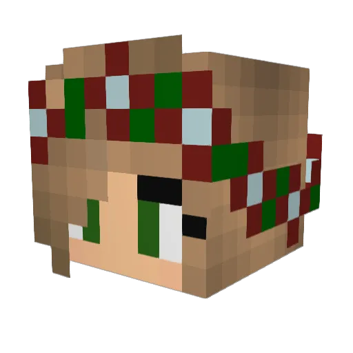 animal1000 Minecraft avatar head, 3D render