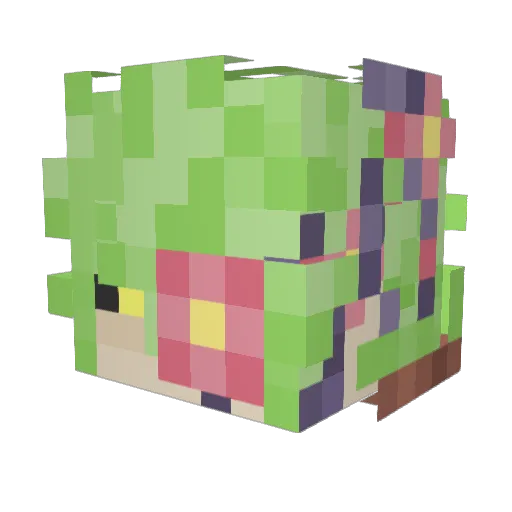 animalman44 Minecraft avatar head, 3D render