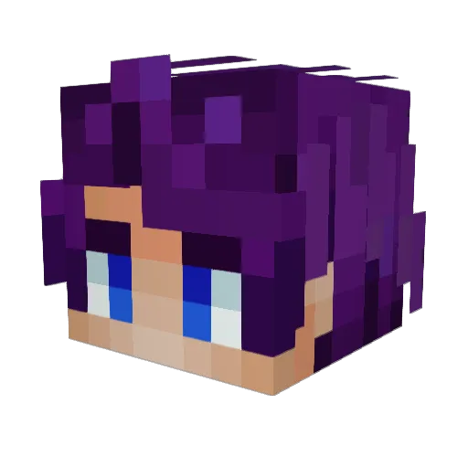 animatorii Minecraft avatar head, 3D render