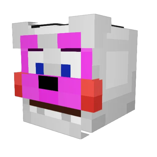 animdude1 Minecraft avatar head, 3D render