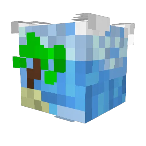 anime529 Minecraft avatar head, 3D render
