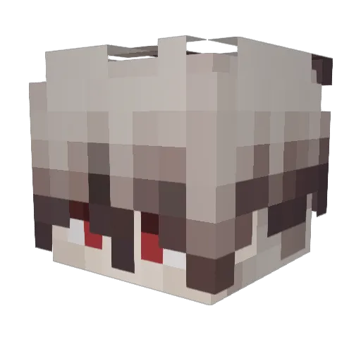 anime_loverX Minecraft avatar head, 3D render