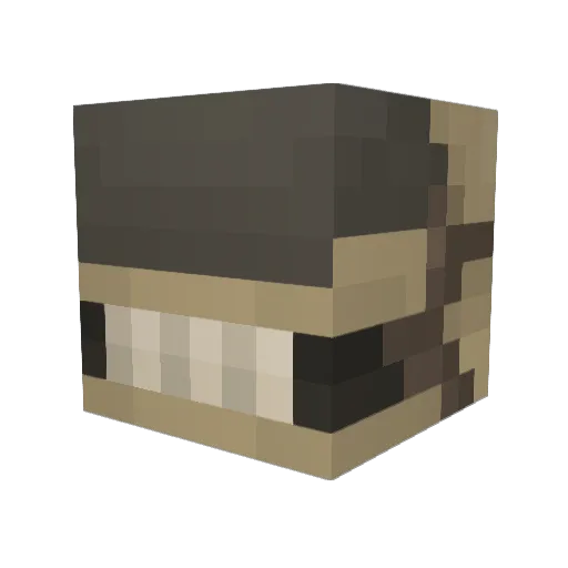 animeajay Minecraft avatar head, 3D render
