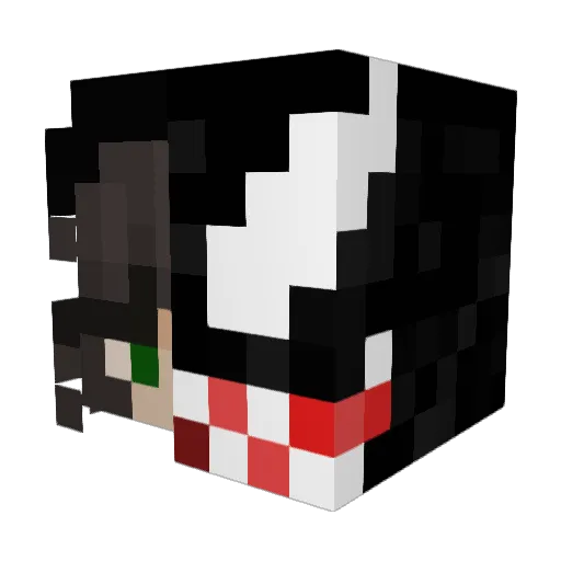 animehgd Minecraft avatar head, 3D render