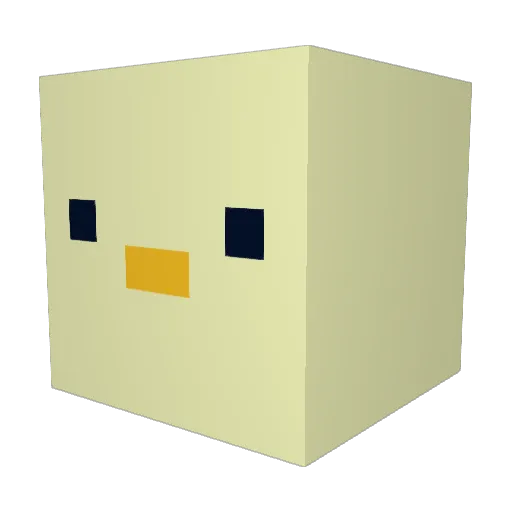 animemineman Minecraft avatar head, 3D render