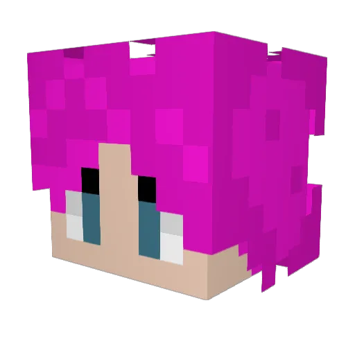 animesimp32 Minecraft avatar head, 3D render