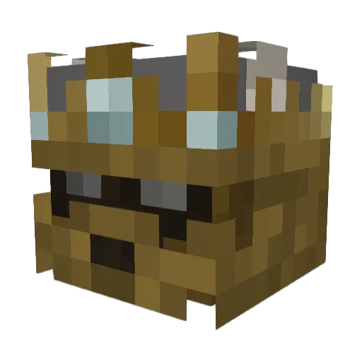 animezach Minecraft avatar head, 3D render