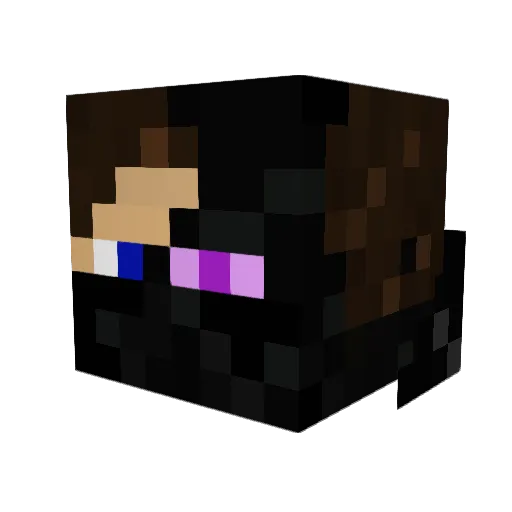 animosh Minecraft avatar head, 3D render