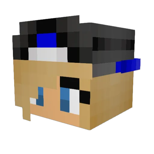 anini810 Minecraft avatar head, 3D render