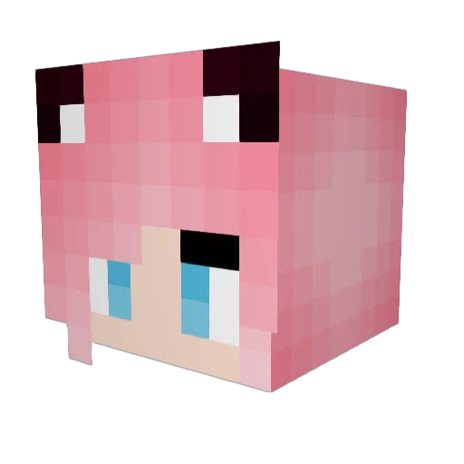 anissette24 Minecraft avatar head, 3D render