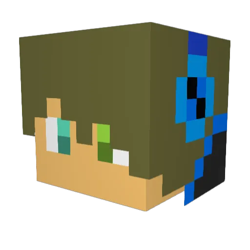 anisya1324 Minecraft avatar head, 3D render