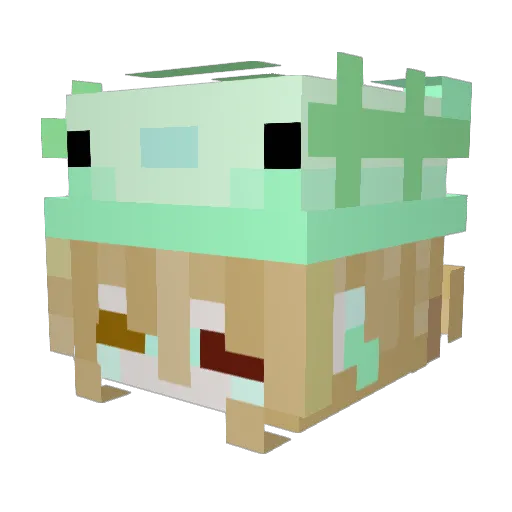 aniszku Minecraft avatar head, 3D render